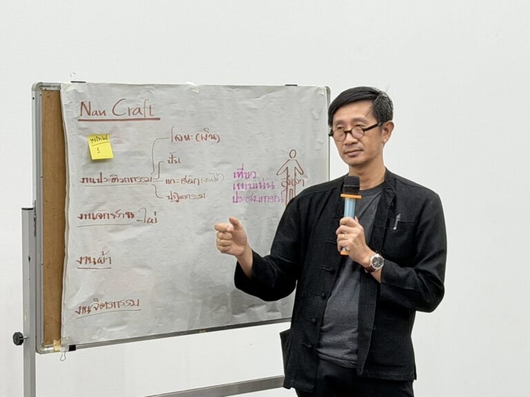 ศูนย์น่านศึกษา วิทยาลัยชุมชนน่าน จัดกิจกรรม “กิจกรรมที่ 5.1 ออกแบบเส้นทางท่องเที่ยวเชิงศิลปะวัฒนธรรมท้องถิ่น” ภายใต้โครงการ “ศูนย์น่านศึกษา” พื้นที่สร้างสรรค์การเรียนรู้ตลอดชีวิต ประจำปีงบประมาณ 2569 ระหว่างวันที่ 16 – 17 มีนาคม 2569 ณ หออัตลักษณ์นครน่าน วิทยาลัยชุมชนน่าน และพื้นที่จังหวัดน่าน